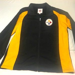 Classic Pittsburgh Steelers Zip Up Fleece NFL Jacket - Medium